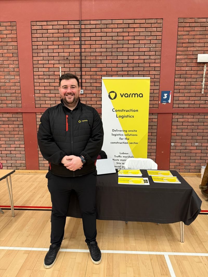 Varma at a local jobs fair in Cardiff